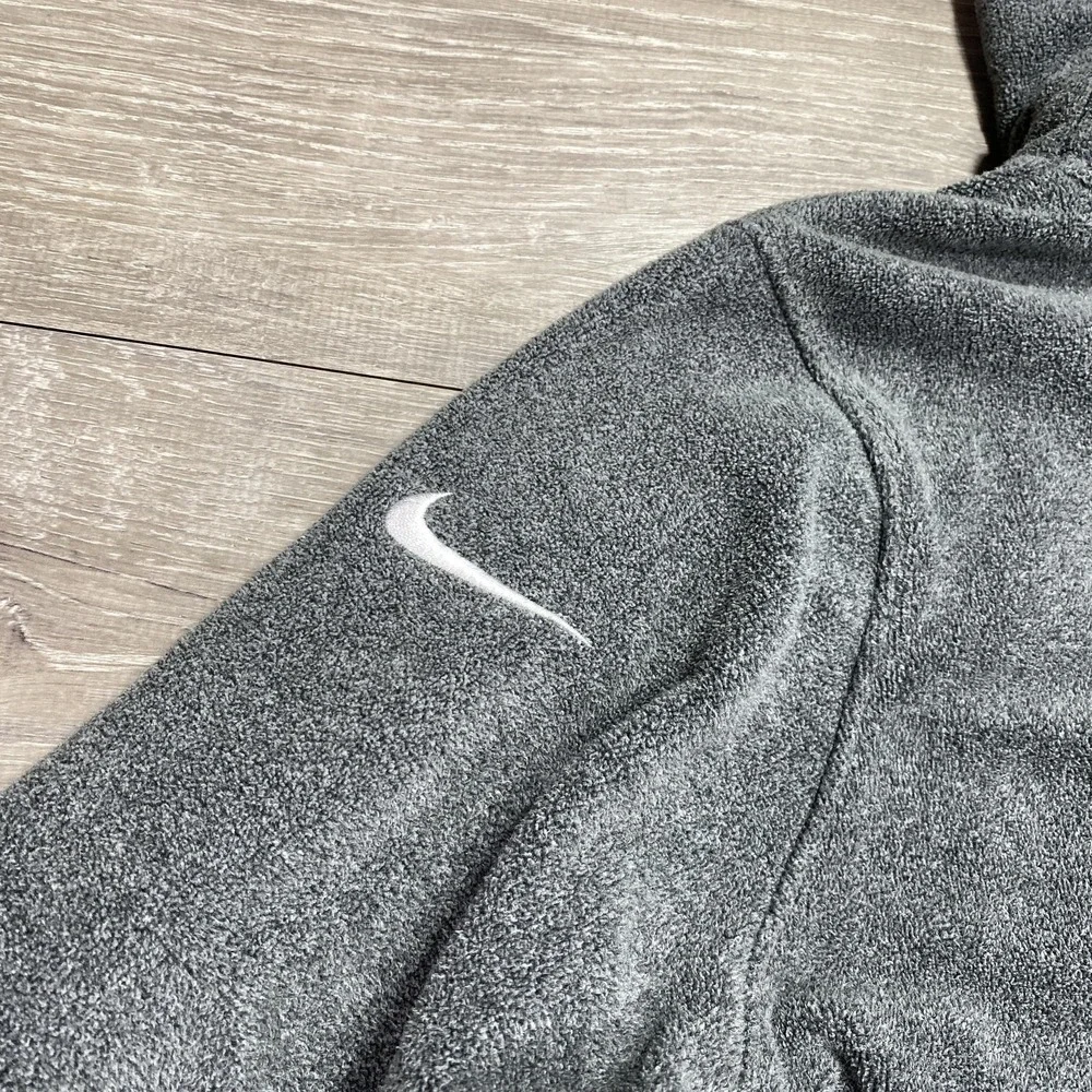 Nike Dri-Fit Pullover Womens Tunic L Gray Fleece‎ Mock Neck AQ4690 Athletic Top